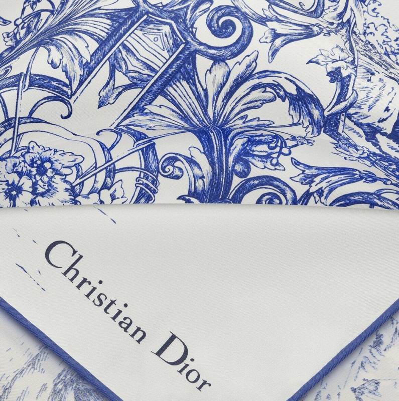 Dior silk scarf 90X90cm E16 (9)